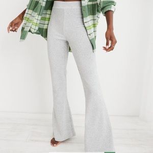 Aerie Gray Flare Pant